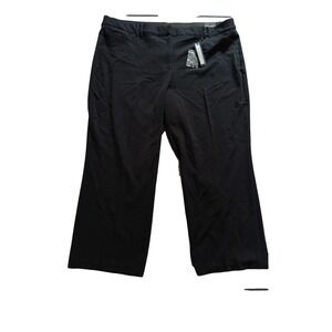 Lane Bryant The Lena Dress Pant Black Wide Leg Womens 28 REG New Office